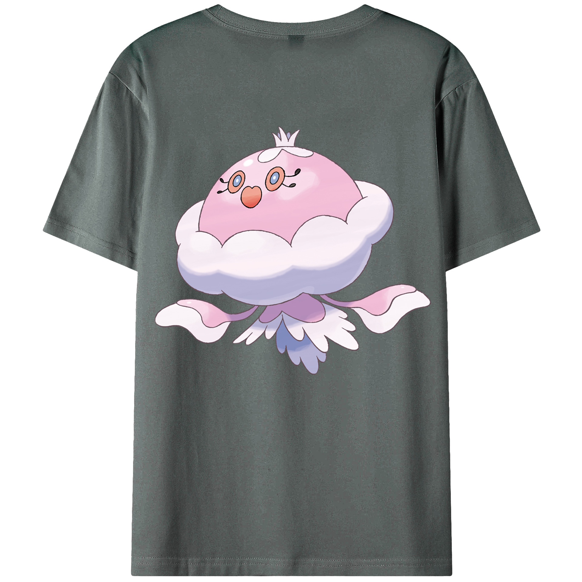 （画像用） ポケットモンスター Pokémon 綿100％ メンズ半袖Tシャツ（バックプリント） 通気性